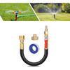 Freeze Proof Water Spray Adapter 12 Inch Hose Assembly with Shut Off Recreational Car Winterizing Kit for Travel Trailer