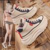 Women's Winter 2025 Thick-Soled Plus Velvet Casual Sports Shoes, Warm and Stylish Cotton Ankle-Height Sneakers K6717