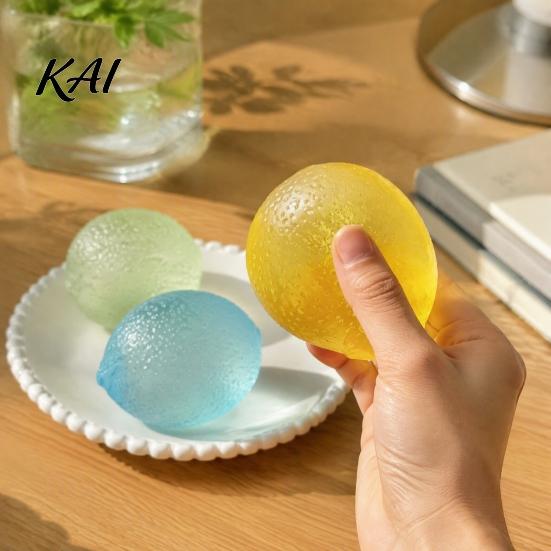 Office Desk Toys Clear Lemon Stress Relief Toy, Textured Ball Fidget Hand Therapy Exercisers Fake Fruit Squeeze Sensory Toy for Relaxation Relievers