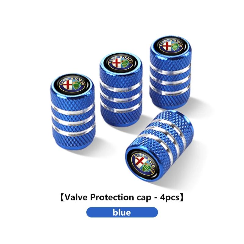 Hub Caps 4Pcs Car LOGO Tire Valve Cap Waterproof Auto Accessories For Alfa Romeo Giulietta GT 159 147 156 Mito Brera Giulia SpidEP3