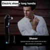 Men Cordless Body Shaver 180 Degrees Foldable Adjustable Back Shaver Battery Powered Long Handle Household Removal Tool