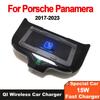 15W Car Wireless Charging Holder Fast Car Charger Mobile Phone Charger for Porsche Panamera 2017-2023