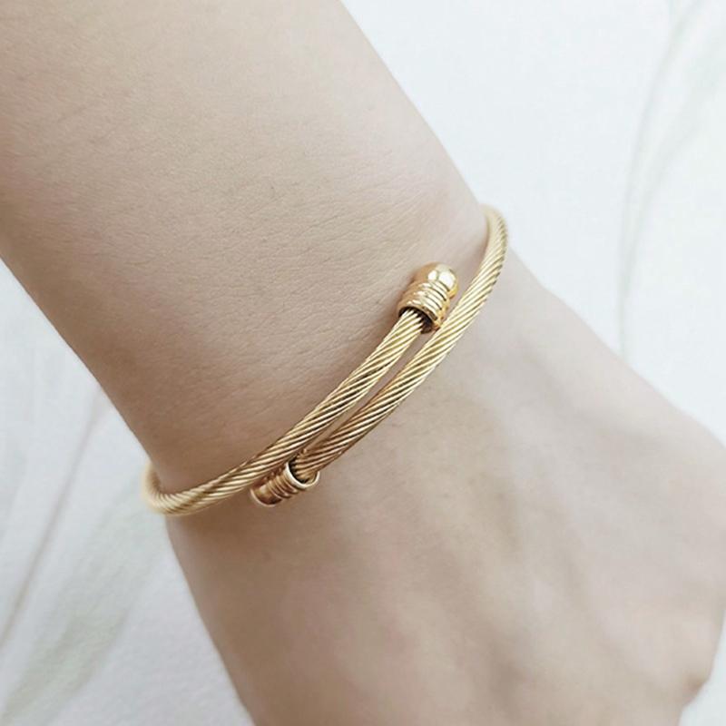 2 шт. Европейский и американский геометрический металлический браслет, Мужской и в стиле хип-хоп Модный браслет-манжета