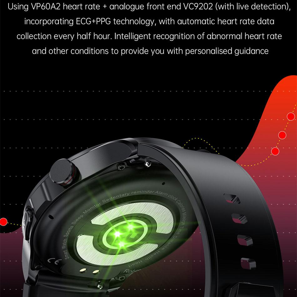 2024 AMOLED Новые ЭКГ+ППГ SOS экстренный вызов Смарт-часы Bluetooth вызов Монитор здоровья Часы сердечного ритма артериального давления Спортивные Смарт-часы для мужчин