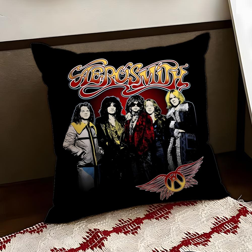 Band AAerosmith Cushion Cover Reversible Soft Durable Pillow Cover Home Car MultiScene Use for Daily Comfort