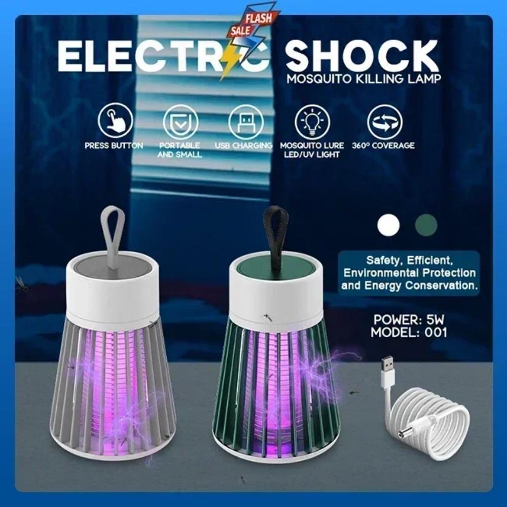 2 шт., лампа для уничтожения комаров с электрическим током, водонепроницаемая защита от насекомых «два в одном» для использования на открытом воздухе в спальне — убивает моль, ос, комаров Еще!