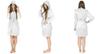 Women's warm bathrobe with hood, long soft housecoat, birthday gift