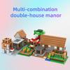 Набор строительных блоков «Мой мир» 938 шт. Деревня из двух домов. Детская интерактивная STEM-образовательная игрушка. Креативные подарки для мальчиков и девочек