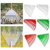 45647 Tines Leaf Rake Tempered Plastic Rake Head Collecting Leaves Debris Garden Tool Lightweight Yard Grass Clean Tool