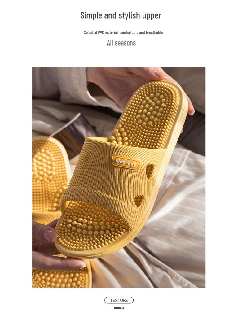 Мужские нескользящие массажные тапочки для ношения в помещении и на улице - Летние сандалии для купания