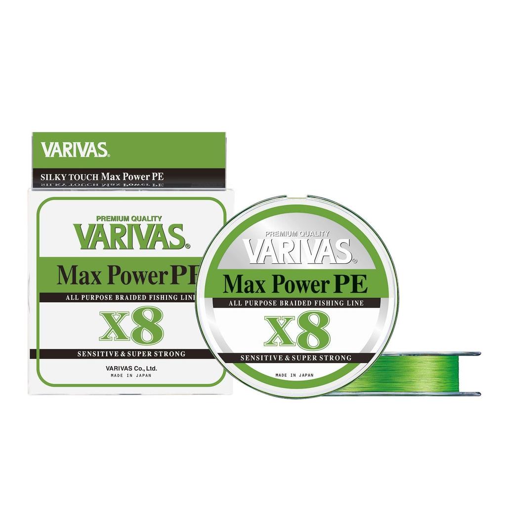 VARIVAS Max Power PE X8 Lime Size 1 Line, Green, 150m,
