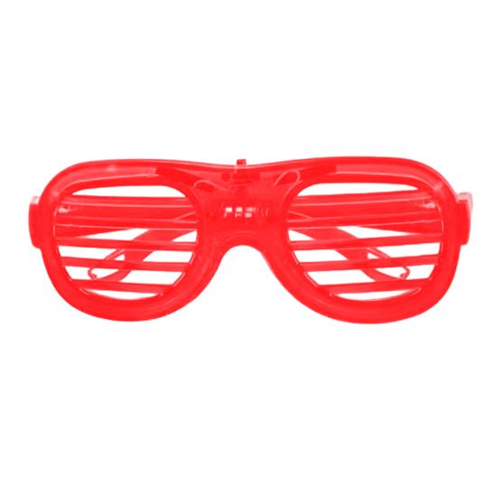 Kids Glow-in-the-Dark Glasses 3 Light Modes Light-Up Frames Battery-powered Heart Shape Cosplay