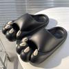 Cute Cat Claw Cool Slippers Female Summer Cartoon Girl Heart Baotou Indoor Couple Thick Sole EVA Slippers Male