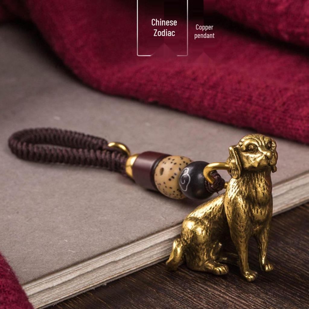 Латунный кулон-брелок с двенадцатью знаками зодиака - Подарок ручной работы для мужчин и женщин