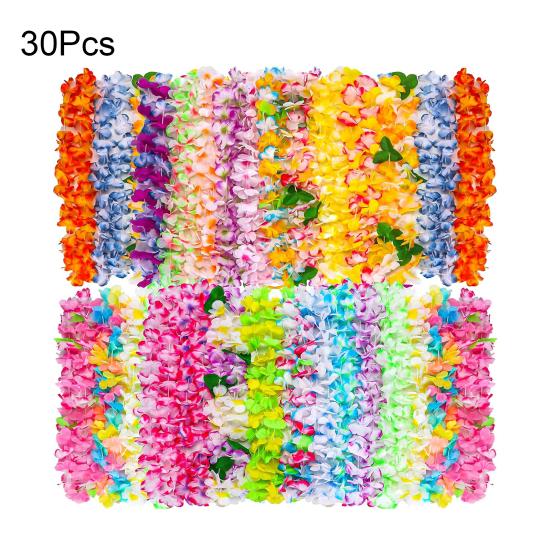 Лейс Массовый Красочный Искусственный Цветочный Ожерелье Лейс Тропическая Тематическая Вечеринка