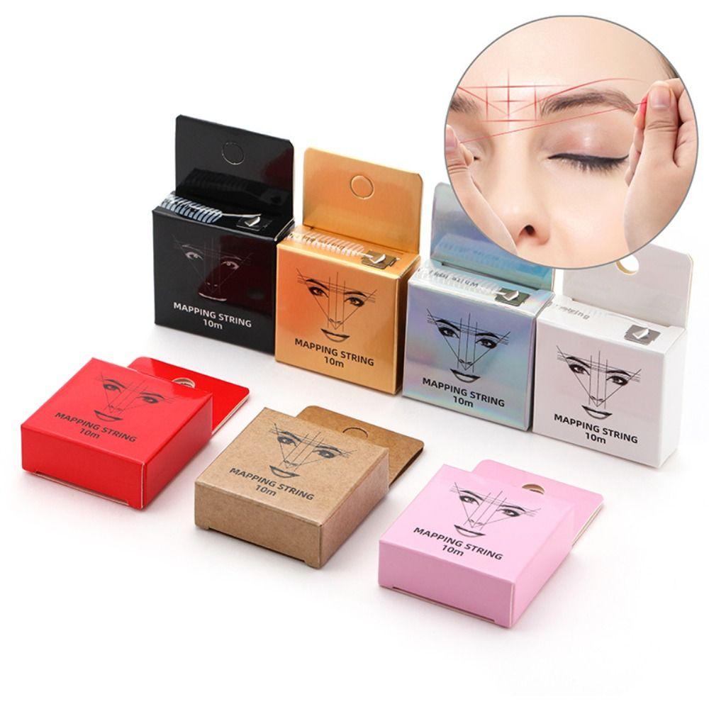 10m Eyebrow Tattoo Thread Pre-Inked Eyebrow Drawing Tool Mapping Eyebrow Marker Thread  Eyebrow