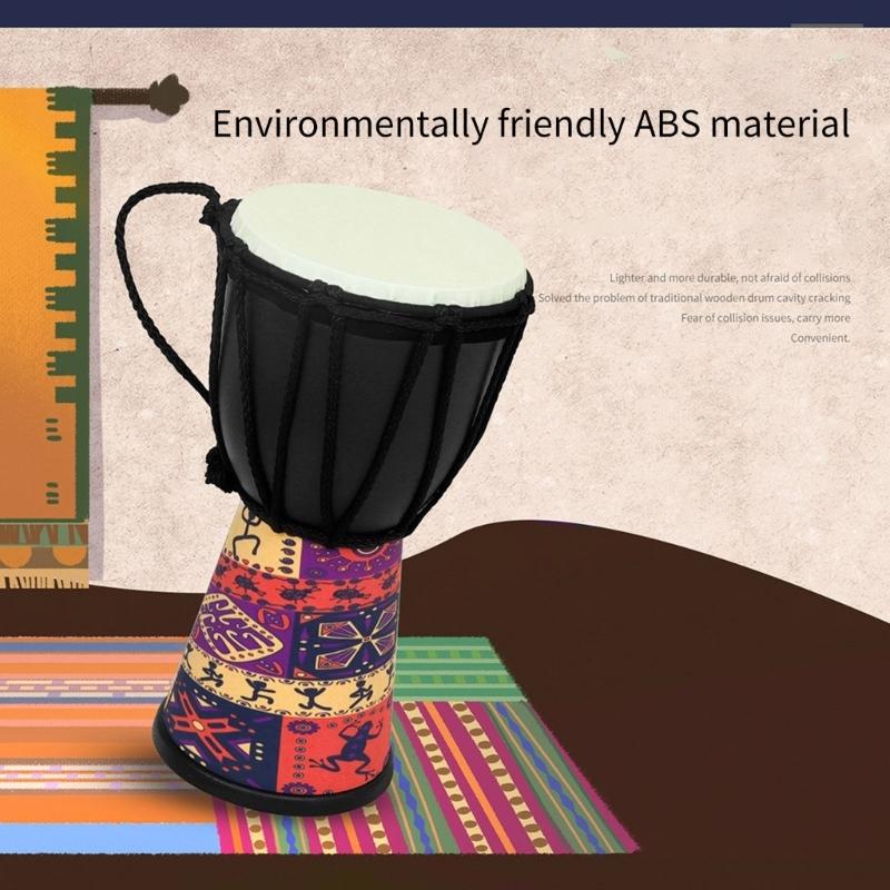 4Inch Portable African Drum Children Hand Durm Percussions Musical Instrument