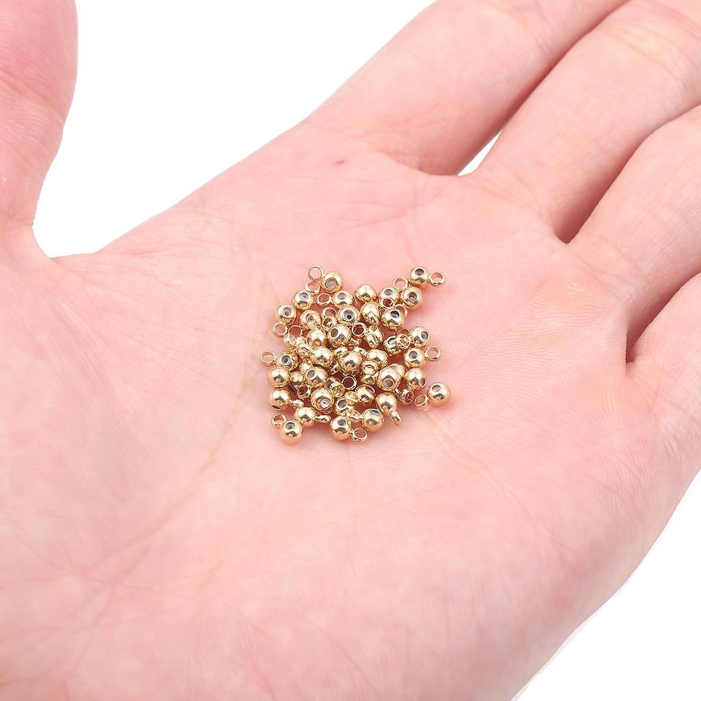 10 шт., бусины-слайдеры из нержавеющей стали, круглые бусины с резиновой прокладкой для изготовления ювелирных изделий, аксессуары