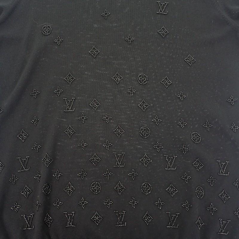 LOUIS VUITTON  1AIHO9 L knit black wool mens