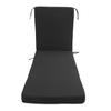 Lounge Chair Cushion with Ties Removable Rain Proof Fade Proof Sun Lounger Replacement Cushion for Bch Outdoor Patio
