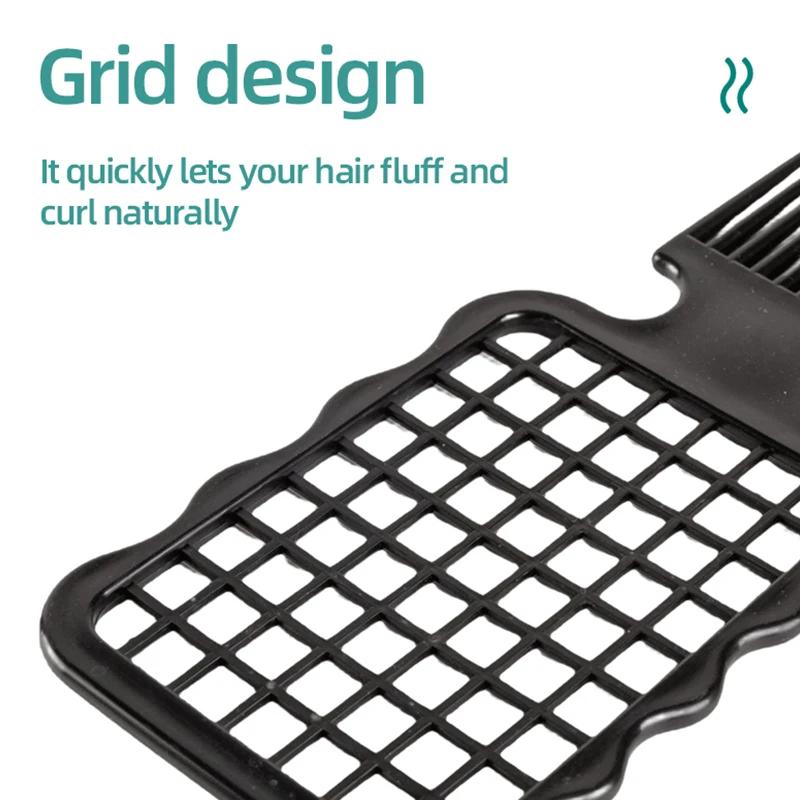 Professional Curly Hair Sponge Twist Brush Magic Afro Comb Rat Tail Comb Durable Rubber Fork Comb Curly Hair Styling Tools