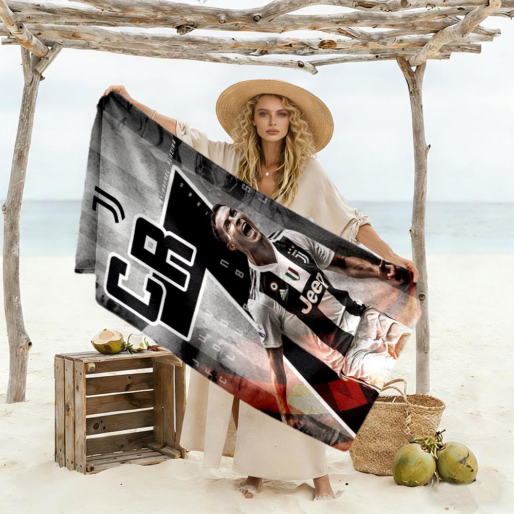 Ronaldo Legacy Continues Beach Towel Super Soft Microfiber Quickdry Fabric Comfortable Lightweight