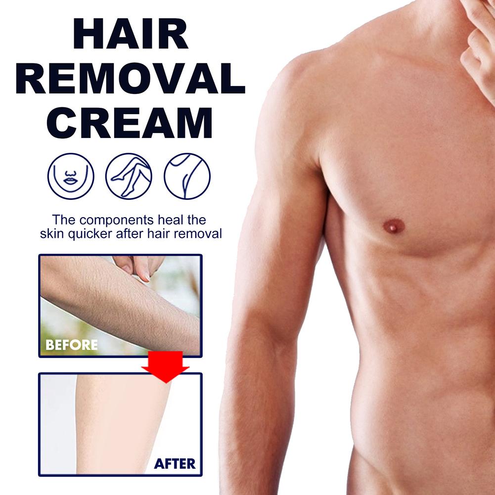 Men's Hair Removal Cream Ideal for Underarm Legs Face Reduces Irritation Painless 60ml
