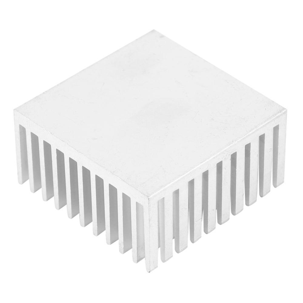 5Pcs Aluminum Aluminum Heatsink Silver/Black Radiator Heat Sink Printed Circuit Board