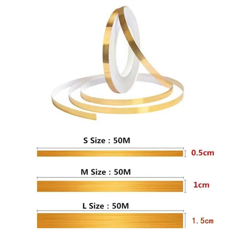 50 м/рулон, самоклеющиеся наклейки для напольной плитки, водостойкая уплотнительная лента для зазора в стене, полоска для напольной плитки, красивая наклейка на шов, украшение стены