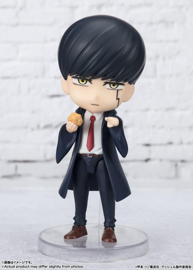 TAMASHII NATIONS Figuarts Mini Mashle Mash Approximately ABS PVC Painted Action Figure Burned, 90mm, &