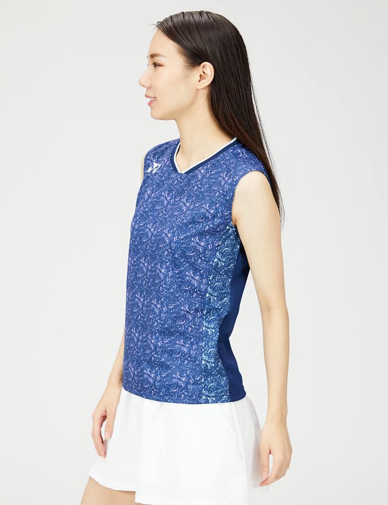 Sleeveless Shirt Game Shirt Purple M [YONEX] (Sleeveless) Women's Navy/Blue (235)