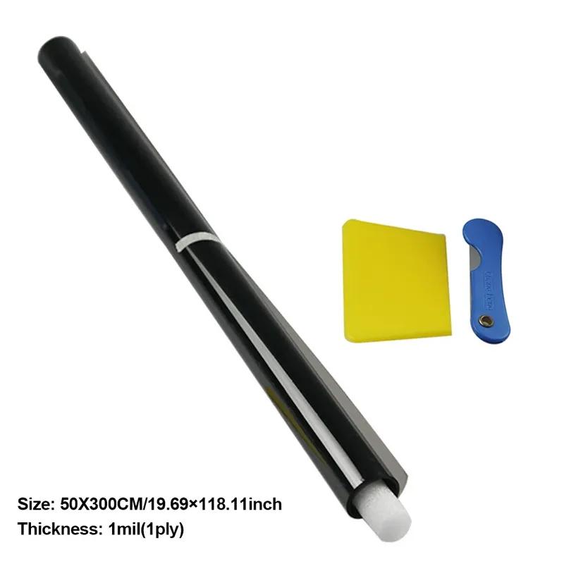 Car Window Privacy Tint Film w/ Pearl Stick 3*0.5M Auto Vinyl Anti Look Glass Sticker Foils Ceramic Solar UV Protector Sunshade