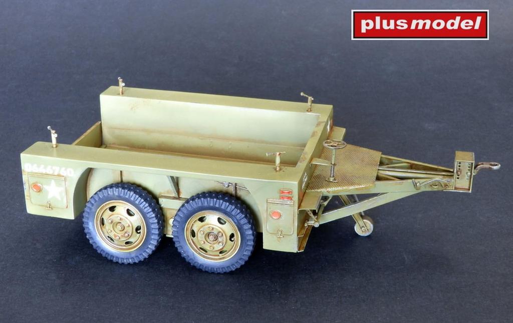 PLUS MODEL American M7 trailer resin kit PLM510 1/35 2-axle