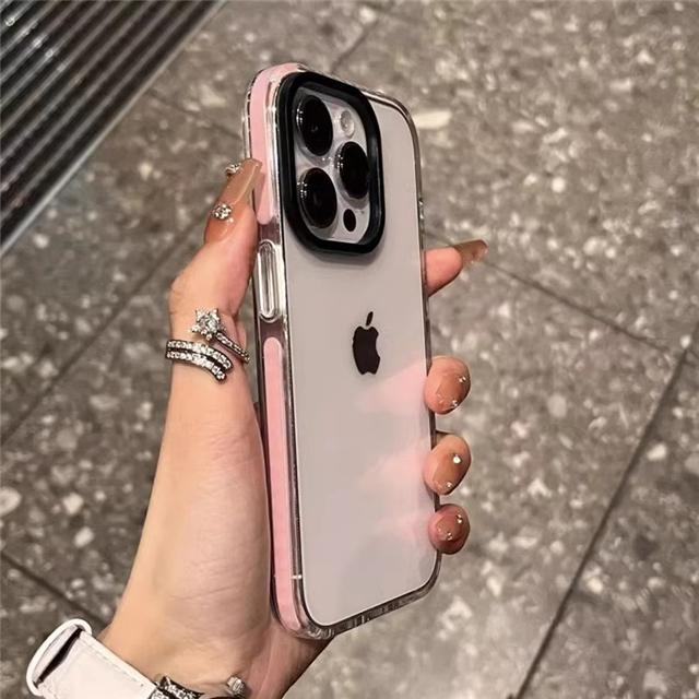 Роскошный прозрачный цветной чехол для iPhone 16 Pro Max для iPhone 15 14 13 12 11 Pro Max X Xs Xr Мягкая защитная крышка