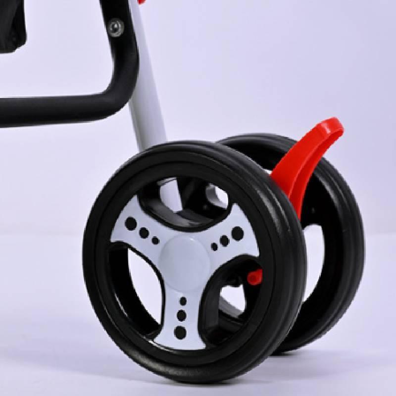 Stylish Baby Stroller In Soft Colors Comfortable Transport Convenient Folding