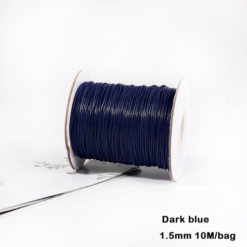 Разноцветные вощеные хлопковые шнуры для макраме, ювелирные бусины, изготовление ювелирных изделий своими руками