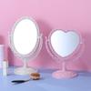 European Retro Double-Sided Rotating Makeup Mirror - Large Desktop Vanity Mirror for Dormitories