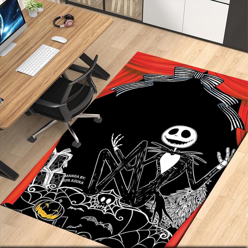 The Nightmare Before Christmas Printed Carpet, for Office Chair Living Room Bedroom Kitchen Room Decor Gifts.