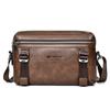 Men's Leather Messenger Bag Waterproof Crossbody Shoulder Bag Casual Bag Briefcase Satchel Travel Bag