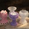 DIY Lotus силиконовая форма подсвечник ароматерапия гипсовая цементная форма 3D цветок эпоксидная смола формы украшения дома