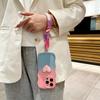 Мультяшный Любовное Сердце Градиентный Чехол-Ремешок для For Iphone 16 1 14 17 Pro Max Air Plus 12 13 11 Xr Xs Ремешок на Руку/Запястье Волна Мягкий Чехол