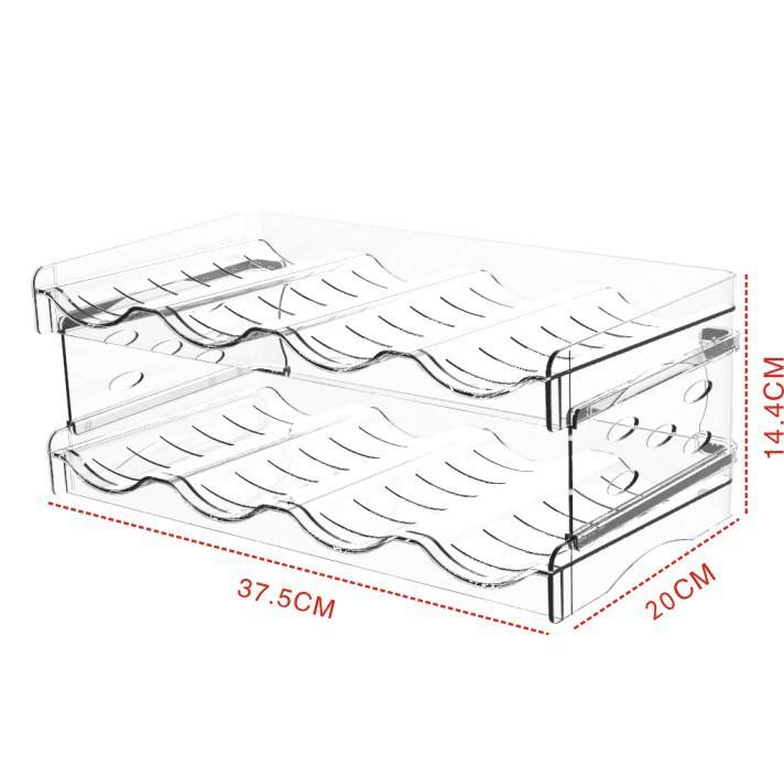 2 шт. утолщенная стойка для красного вина, прозрачная съемная стойка для хранения бутылок с водой, многослойная укладка, столешница для кухонного шкафа