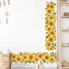 1Pc Watercolor Sunflower Furniture Wall Sticker For Kids Room Decor Home Essentials Decoration Bedroom Living Room Wall Decals