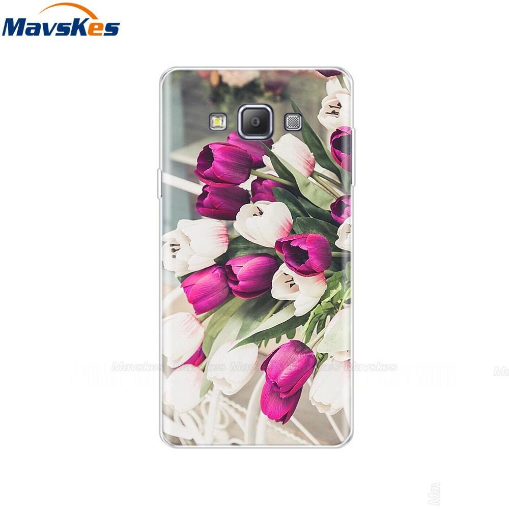 Силиконовый чехол для телефона Samsung Galaxy A3 2015 Цветок Кошка A300 Мягкая ТПУ задняя крышка для Samsung A3 2015 A300H A3000 SM-A300F pop