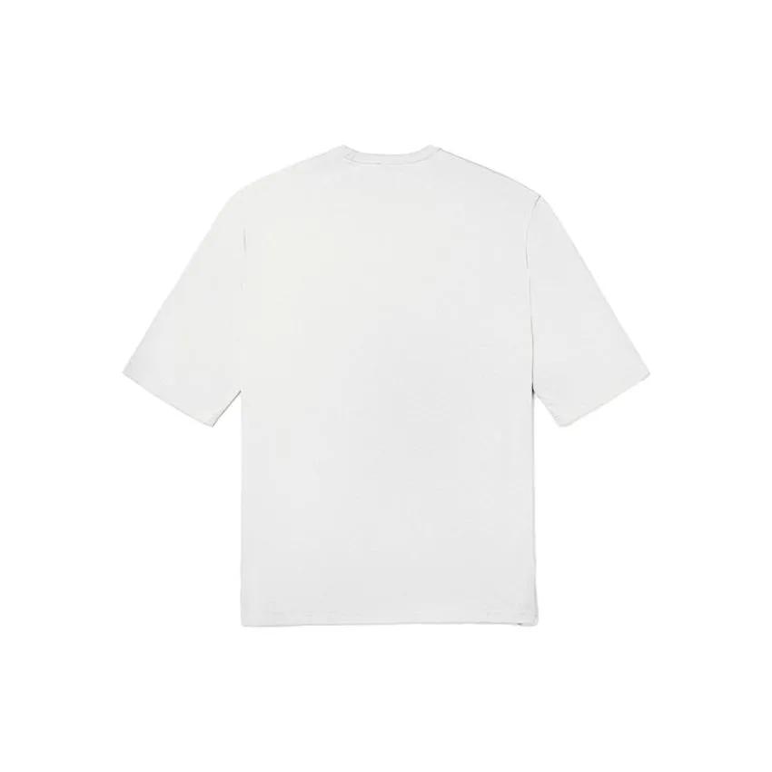 Vans Short-Sleeved Dresses Women's White Crew Neck Moderate Mid-Length (Unisex) Short-Sleeved Dresses VN000FQQWHT