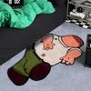 Cartoon Characters Pattern Rug Irregular Bedroom Carpet Soft Fluffy Plush Bedside Carpets Home Decoration Non-slip Floor Mat