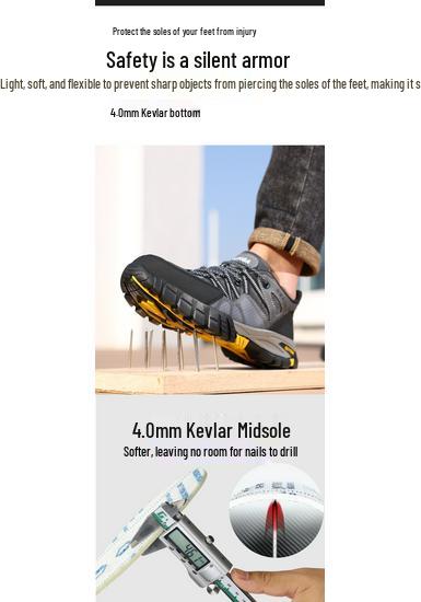 Insulated 10KV Electrician Shoes, Anti-Smash & Anti-Puncture, Fiberglass Toe, Wear-Resistant, Comfortable Protective Safety Shoes for Men.