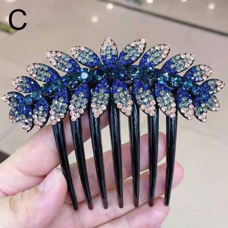 1 шт. гребень для волос изысканный женский головной убор модная женская шпилька для укладки волос инструмент для укладки волос со стразами украшение для волос аксессуары для волос