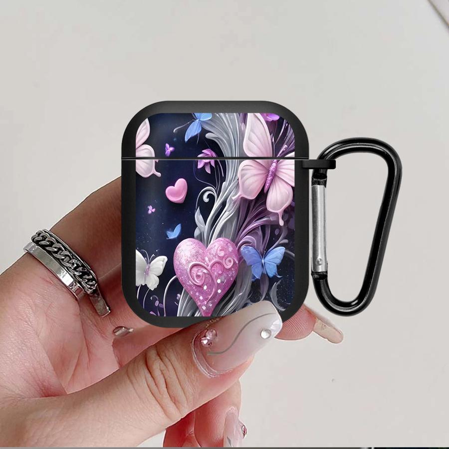 Pink Flowers And Butterflies Case For Airpods 3 Pro3 Pro 4 2 1 Pro2 Earphone Cases Cover