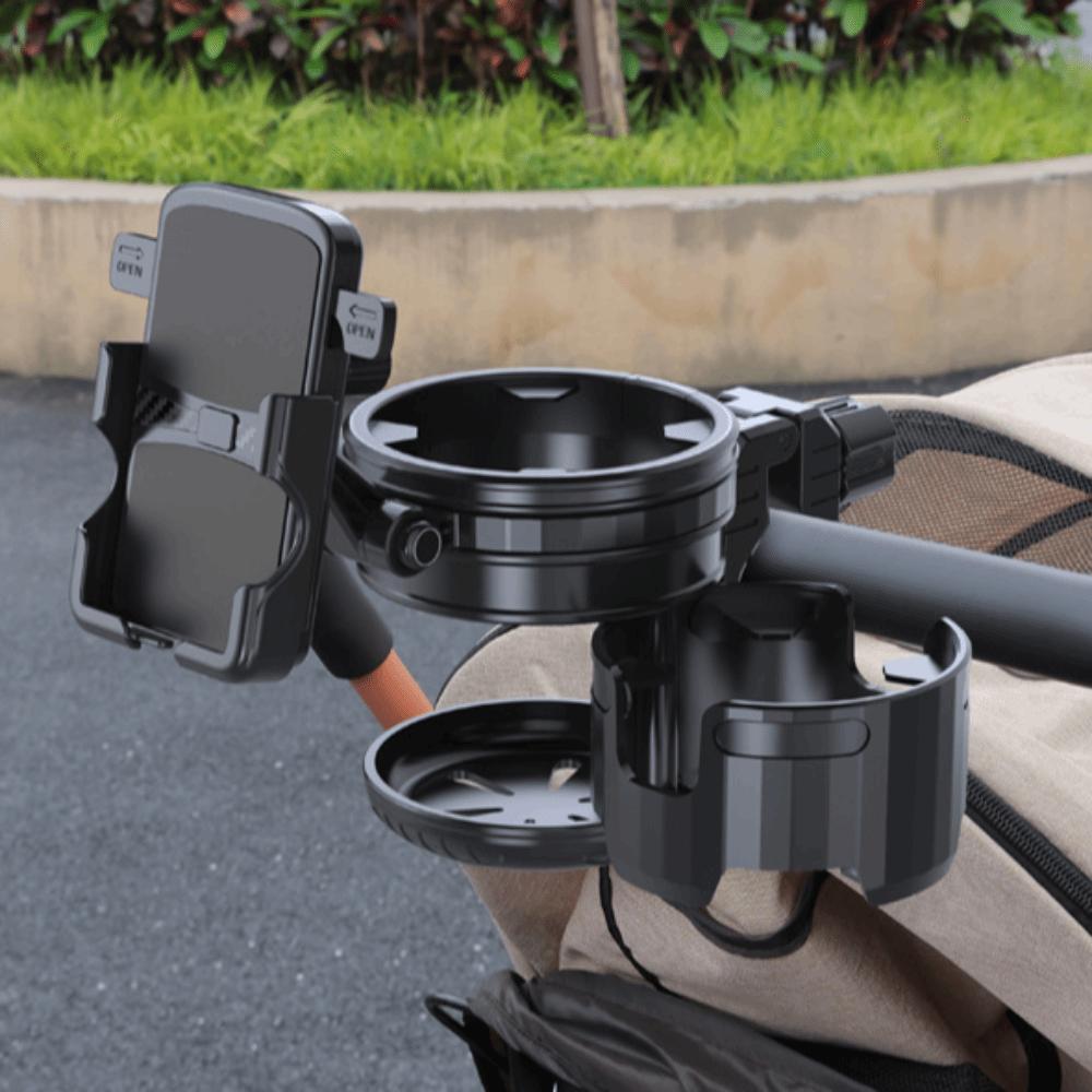 3 In 1 Baby Stroller Cup Holder Portable Bicycle Cart Bottle Rack Phone Holder Baby Stroller